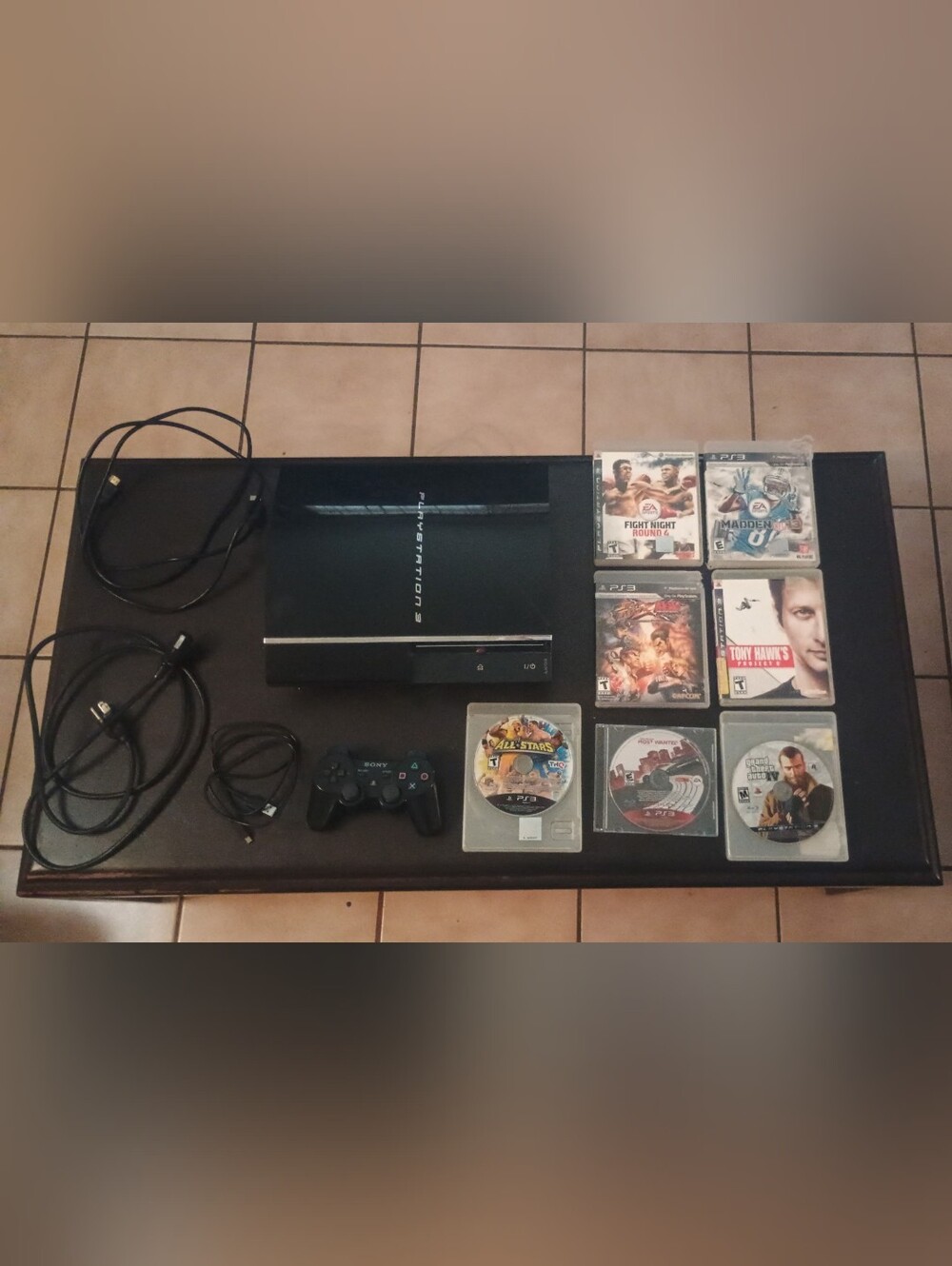 Sony PlayStation 3 Backwards Compatible Fat Console Bundle With Games